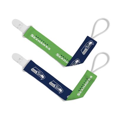 Seattle Seahawks - Pacifier Clip 2-Pack Image 1