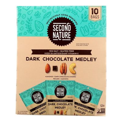 Second Nature - Nut Medley Dark Chocolate - Case of 4-10/1.25 Image 1