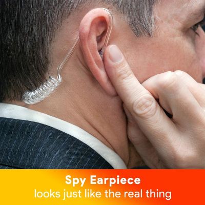 Secret Spy Earpiece Headphones - FBI CIA Secret Service Security Guard Ear Piece Costume Accessory for Kids Image 1