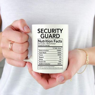 Security Guard Facts Funny Coffee Mug Image 1