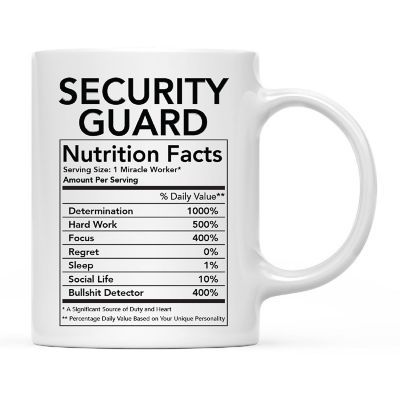 Security Guard Facts Funny Coffee Mug Image 2