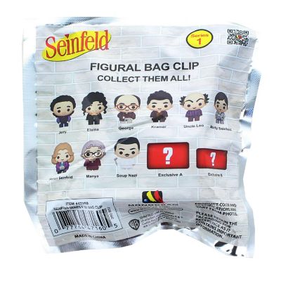 Seinfeld Series 1 Blind Bagged 3D Foam Figural Bag Clip  1 Random Image 1