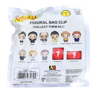 Seinfeld Series 2 3D Foam Bag Clip 1 Random Image 1