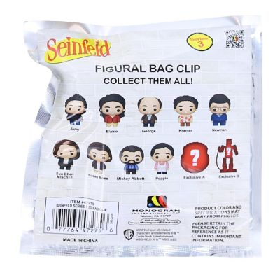 Seinfeld Series 3 3D Foam Bag Clip 1 Random Image 1