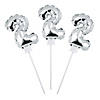 Self-Inflating Number 2 6" Mylar Balloons - 6 Pc. Image 1