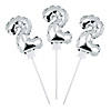 Self-Inflating Number 2 6&quot; Mylar Balloons - 6 Pc. Image 1