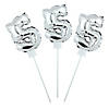 Self-Inflating Number 5 6" Mylar Balloons - 6 Pc. Image 1