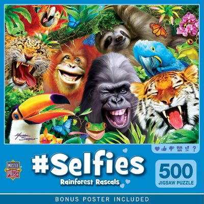 Selfies - Rainforest Rascals 500 Piece Jigsaw Puzzle Image 1