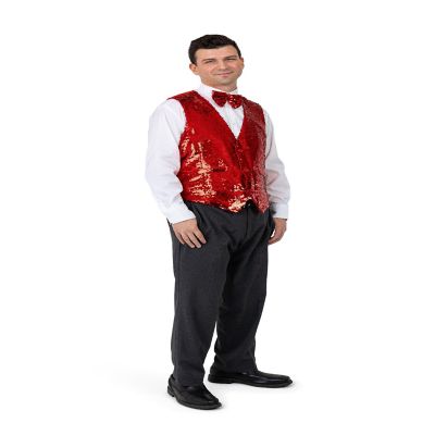 Sequin Vest with Bowtie - Adults l Image 1