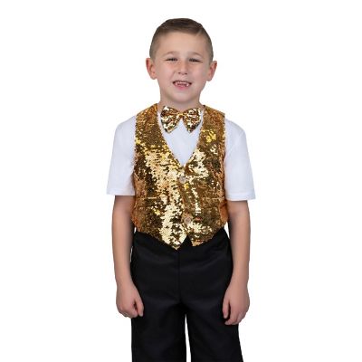 Sequin Vest with Bowtie - Kids Image 1