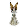 Serene Winter Angel Statue (Set Of 2) 14.5"H Resin Image 1