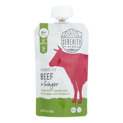 Serenity Kids - Pouch Beef Ginger - Case of 6-3.5 OZ Image 1