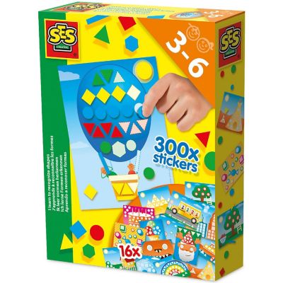 SES Creative: I Learn to Recognize Shapes, 300+ Shape Stickers, Kids 3+ Image 1