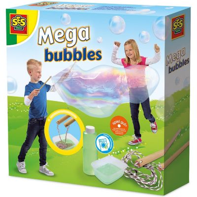 SES Creative: Mega Bubbles - 3-Piece Set, Backyard Toy Activity, Kids 5+ Image 1