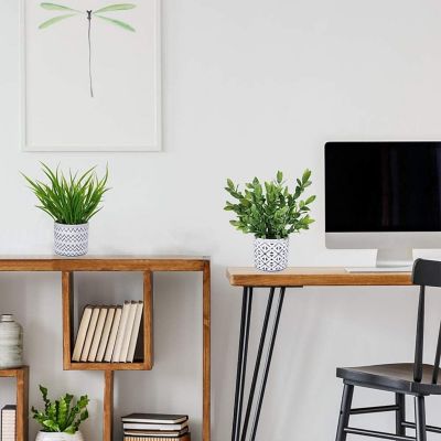 Set of 2 Artificial Potted Plants Image 2