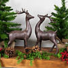 Set of 2 Brown Deer Christmas Decorations 14" Image 2