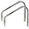 Set of 2 Silver Sloped Swimming Pool Handrails 38" Image 1