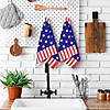 Set of 2 Stars and Stripes Americana Kitchen Tea Towels 26" Image 1