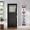 Set of 2 Stars and Stripes "I Heart USA" and "God Bless America" Door Banners 71" Image 1