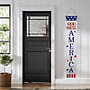 Set of 2 Stars and Stripes "I Heart USA" and "God Bless America" Door Banners 71" Image 2