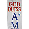Set of 2 Stars and Stripes "I Heart USA" and "God Bless America" Door Banners 71" Image 3