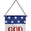 Set of 2 Stars and Stripes "I Heart USA" and "God Bless America" Door Banners 71" Image 4