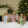 Set of 3 Glitter Dusted Gingerbread Christmas Angels 6" Image 3