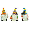 Set of 3 Halloween Gnomes Decoration 6" Image 1