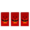 Set of 3 Jack-O-Lantern Halloween Luminary Pathway Markers - 5ft Black Wire Image 1