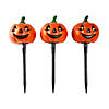 Set of 3 Lighted Jack-o-Lantern Halloween Pathway Markers Image 1