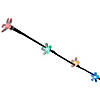 Set of 3 Pre-Lit Cherry Blossom Artificial Tree Branches 2.5' - Multicolor LED Lights Image 4