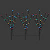 Set of 3 Pre-Lit Cherry Blossom Artificial Tree Branches  Multi LED Lights Image 1