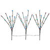 Set of 3 Pre-Lit Cherry Blossom Artificial Tree Branches  Multi LED Lights Image 2