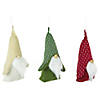 Set of 3 Standing Plush Gnomes Christmas Fgures 8.5" Image 3