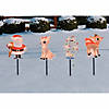 Set of 4 Pre-Lit Rudolph the Red-Nosed Reindeer Pathway Markers - Clear Lights Image 3