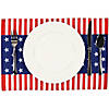 Set of 4 Stars and Stripes Americana Printed Placemats 18" Image 4