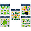 Set of 5 Double Sided St. Patrick's Day Gel Window Clings Image 1