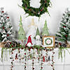 Set of 6 Gnomes with Stars Plush Christmas Ornaments 5" Image 1