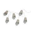 Set of 6 Skeleton Hands Halloween Light Set Image 2