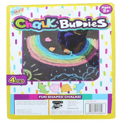 Shaped Sidewalk Chalk  4 Pack Image 1
