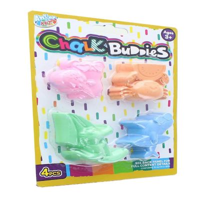 Shaped Sidewalk Chalk  4 Pack Image 2