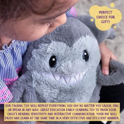 Shark Mimic Repeats Talk Back Plush Early Learning Kids Toy Animal Mighty Mojo Image 3