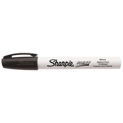 Sharpie Medium Point Oil-Based Opaque Paint Marker-Black Image 1