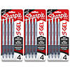Sharpie S-Gel, Gel Pens, Medium Point (0.7mm), Frost Blue Body, Black Gel Ink Pens, 4 Per Pack, 3 Packs Image 1