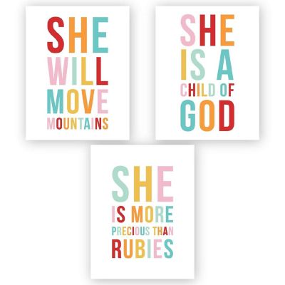 She Will Move Mountains Bible 8.5x11in Image 1