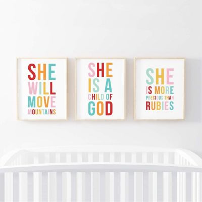 She Will Move Mountains Bible 8.5x11in Image 1