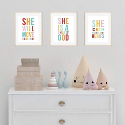 She Will Move Mountains Bible 8.5x11in Image 3