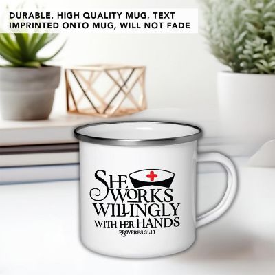 She Works Willingly 11oz Campfire Mug Image 2