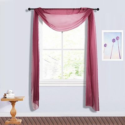 Sheer Organza Curtain Panel Image 1