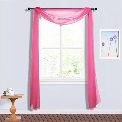 Sheer Organza Curtain Panel Image 1